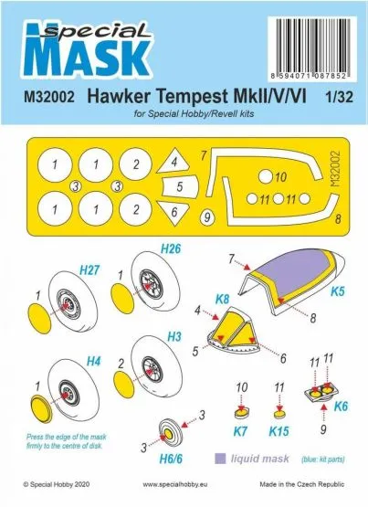 Tempest MK.II/V/VI Mask 1:32