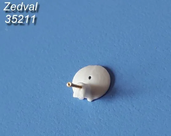 T-34 7.62mm DT gun barrel w/ Mask 1:35