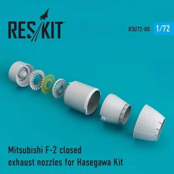 Mitsubishi F-2 closed exhaust nozzles for Hasegawa 1:72