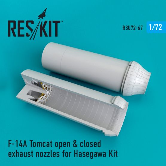 F-14A Tomcat open & closed exhaust nozzles for Hasegawa 1:72 F-14A Tomcat open & closed exhaust nozzles for Hasegawa 1:72