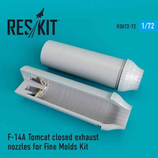 F-14A Tomcat closed exhaust nozzles for Fine Mold 1:72