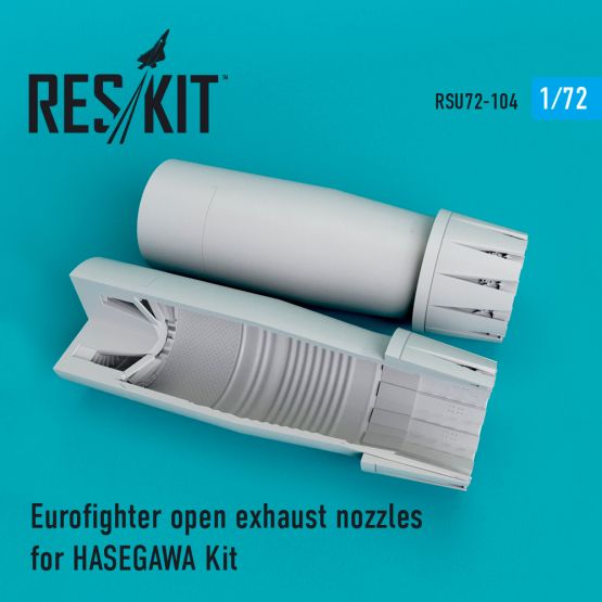Eurofighter open exhaust nozzles for HASEGAWA 1:72