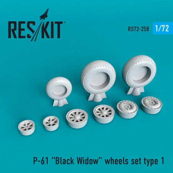 P-61 Black Widow wheels set 1:72