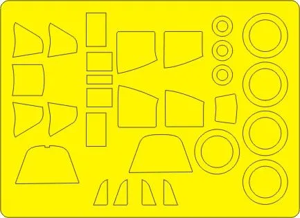 IL-2 Shturmovik BASIC mask for Zvezda 1:48