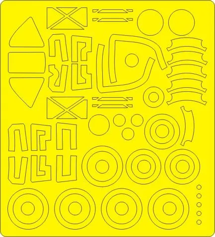 P-38H Lightning mask for Tamiya 1:48