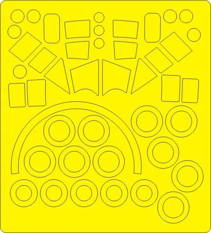 G-222 Panda / C-27 A Chuck mask for Italeri 1:72