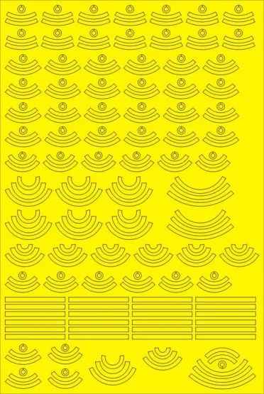 Bombs stripes for Aircraft Weapons: A mask 1:48