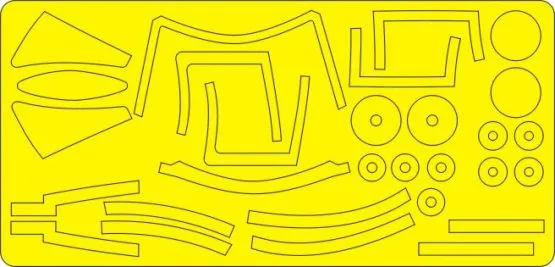 F7U-3/F7U-3M Cutlass masks for Hobbycraft 1:48