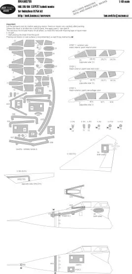 MiG-31B/BM EXPERT mask for Hobby Boss 1:48 MiG-31B/BM EXPERT mask for Hobby Boss 1:48