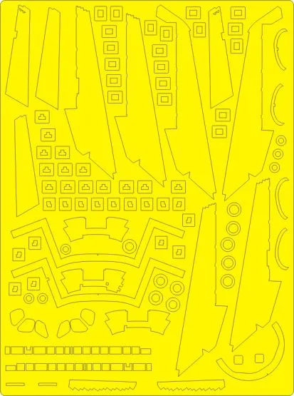 Space Shuttle mask for Revell 1:144