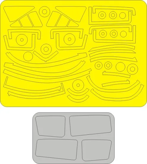 F-106B Delta Dart mask for Trumpeter 1:48