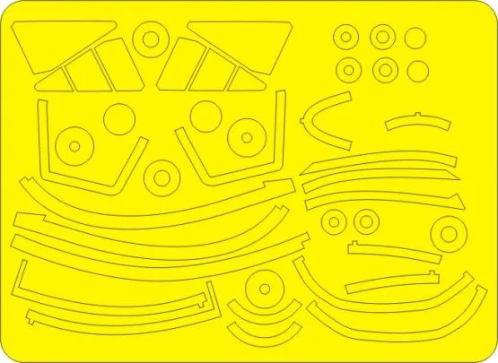 F-106A Delta Dart mask for Trumpeter 1:48