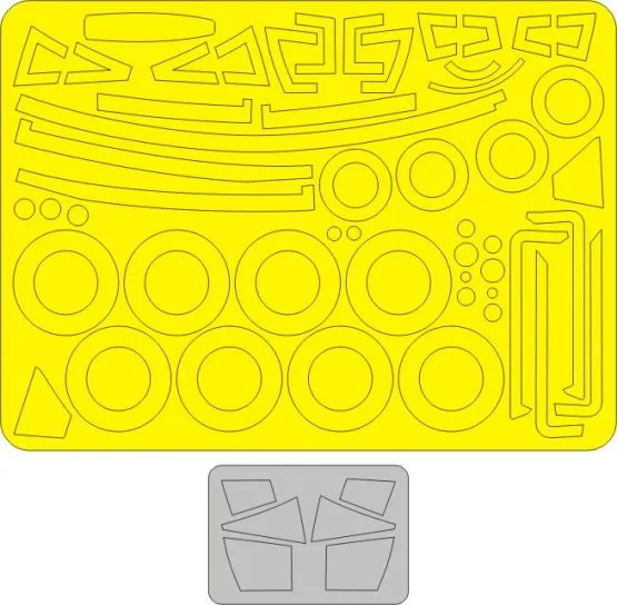 MiG-31B/BS Foxhound mask for AMK 1:48