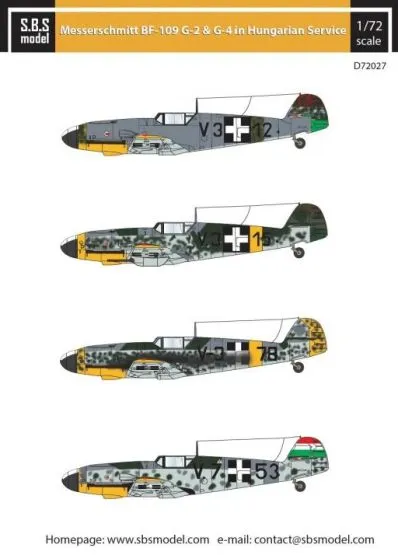 Bf 109G-2, G-4 in Hungarian Service WW II 1:72