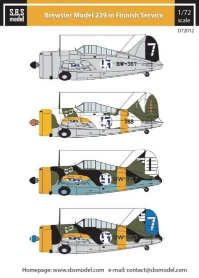 Brewster Model 239 in Finnish Service 1:72