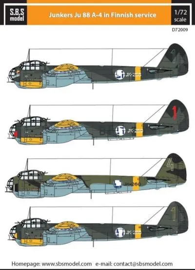 Ju 88A-4 in Finnish Service 1:72