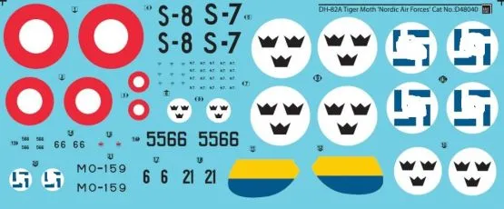 De Havilland DH-82A Tiger Moth - Nordic Air Forces 1:48