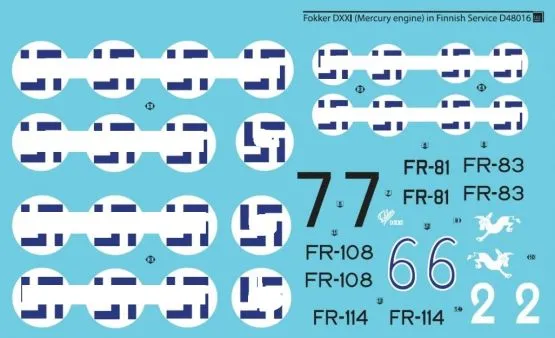 Fokker DXXI (Mercury engine) in Finnish Service 1:48