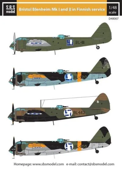 Bristol Blenheim Mk.I/II in Finnish Service 1:48
