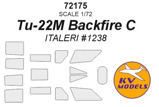 Tu-22M Backfire C mask for Italeri 1:72