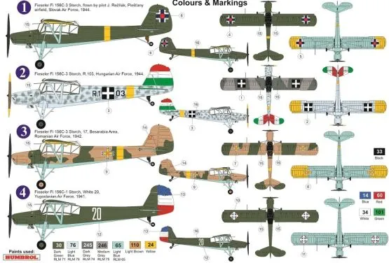 Fi 156C-1/3 „Storch“ Danube Users 1:72