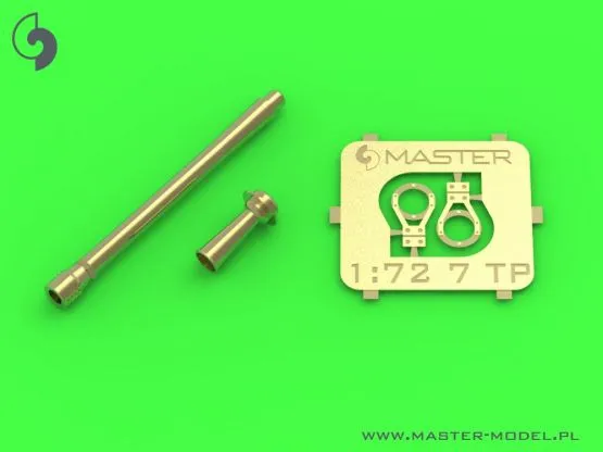 7TP - 37mm Bofors wz.36 gun barrel and signal horn 1:72
