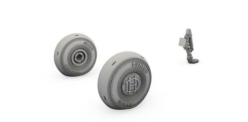 DH.82 Tiger Moth Mainwheels and Tailskid 1:48