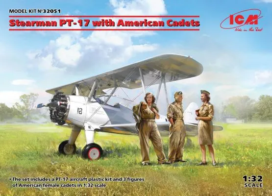 Stearman PT-17 with American Cadets 1:32