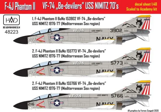 F-4J Phantom II - VF-74 Be -devilres 1:48