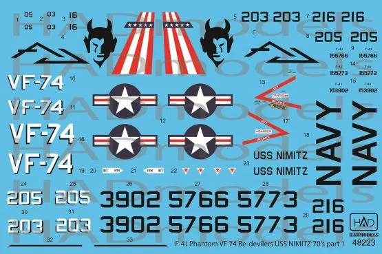 F-4J Phantom II - VF-74 Be -devilres 1:48