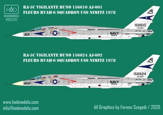 RA-5C Vigilante USS NIMITZ 1:48