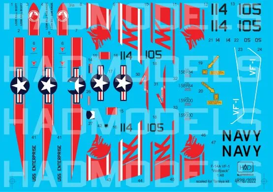 F-14A Tomcat - VF-1 WOLFPACK 1:48