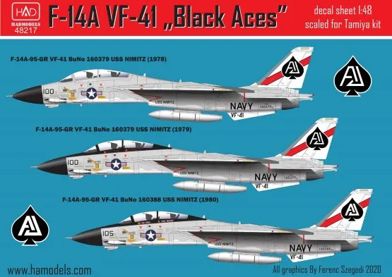 F-14A VF-41 Black Aces 1:48