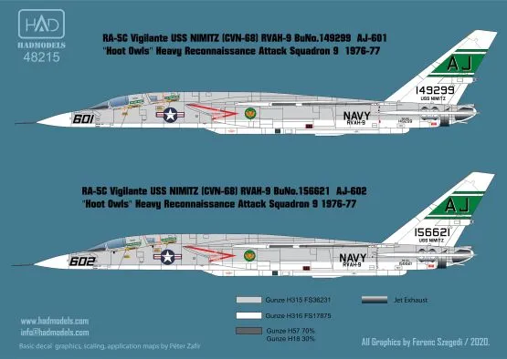 RA-5C Vigilante USS Nimitz 1:48