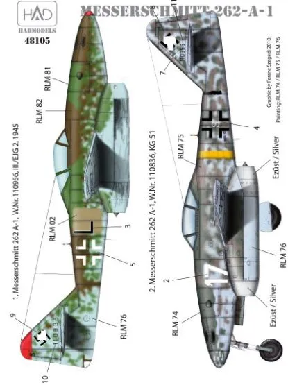 Messerschmitt Me 262A-1 1:48