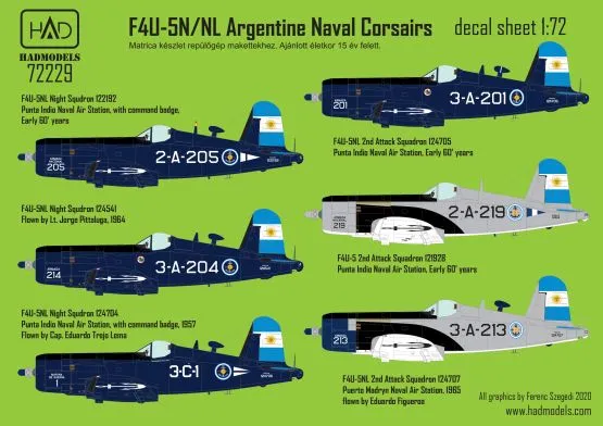 F4U-5NL Argentine Naval Corsairs 1:72