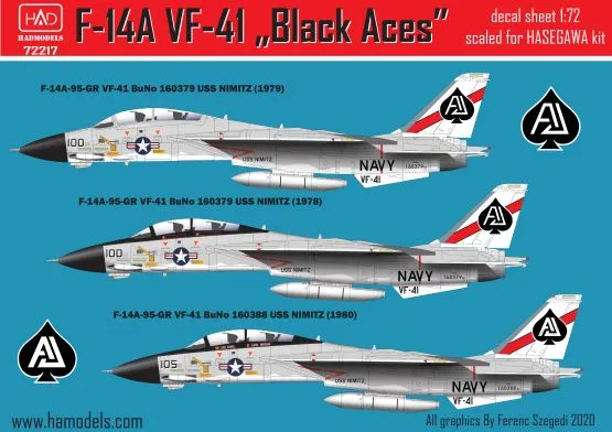 F-14A Black Aces USS NIMITZ 1:72