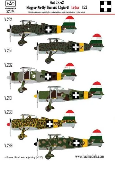 Fiat CR.42 Falco - Royal Hungarian Air Force 1:32