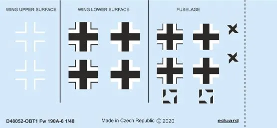 Fw 190A-6 national insignia 1:48