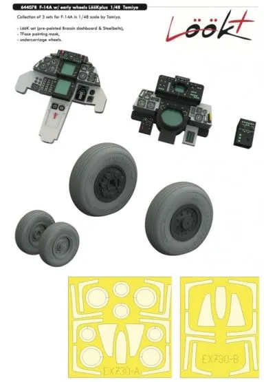 F-14A LööKplus (w/ early wheels) for Tamiya 1:48