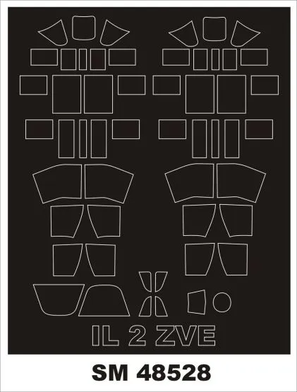 Il-2 mask for Zvezda 1:48