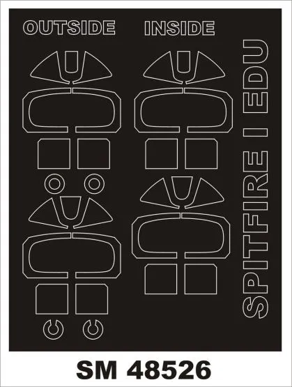 Spitfire Mk.I mask for Eduard 1:48