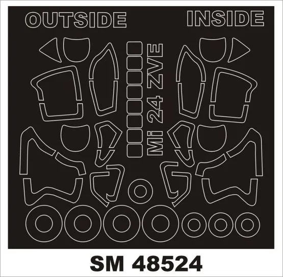 Mil Mi-24 mask for Zvezda 1:48