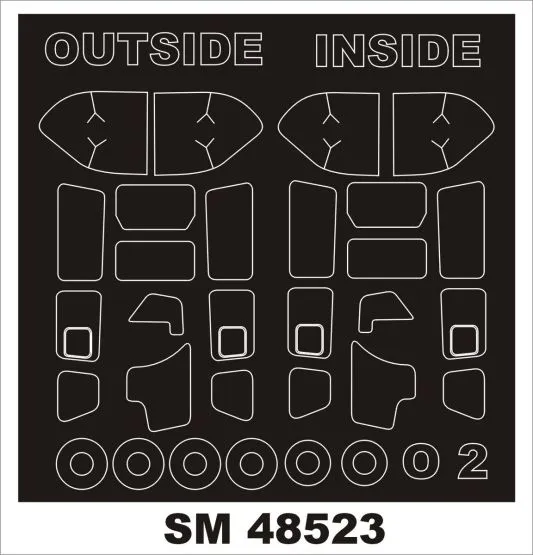 O-2A mask for ICM 1:48