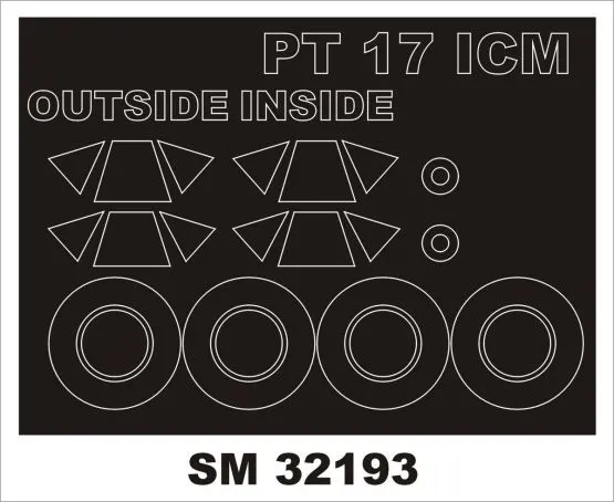 PT-17/N2S-3 mask for ICM 1:32 PT-17/N2S-3 mask for ICM 1:32