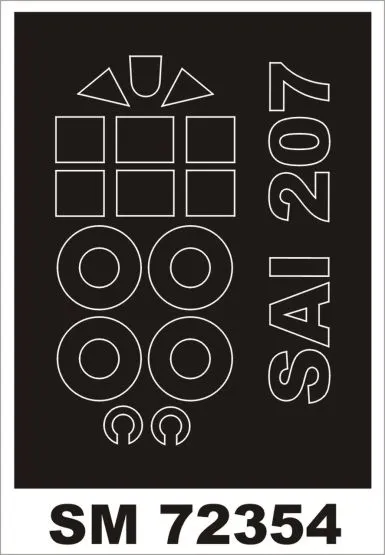 La-5 mask for Clear Prop 1:72