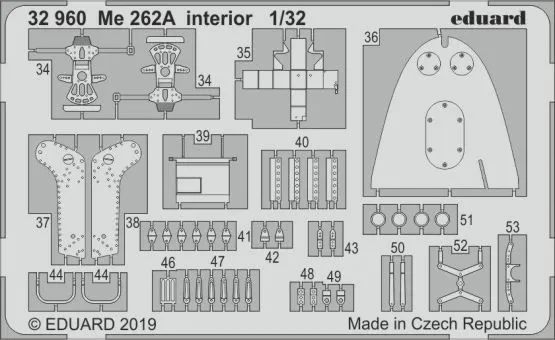 Me 262A interior for Revell 1:32