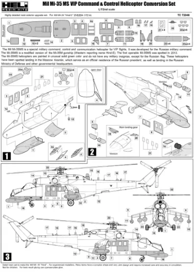 Mil Mi-35MS Conversion Set (w/ Fuel Tanks) 1:72