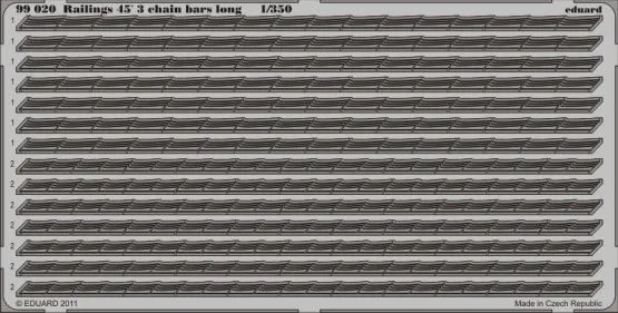 Railings 45 - 3 chain bars long 1:350