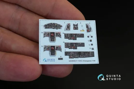 F-104G interior for Hasegawa 1:48